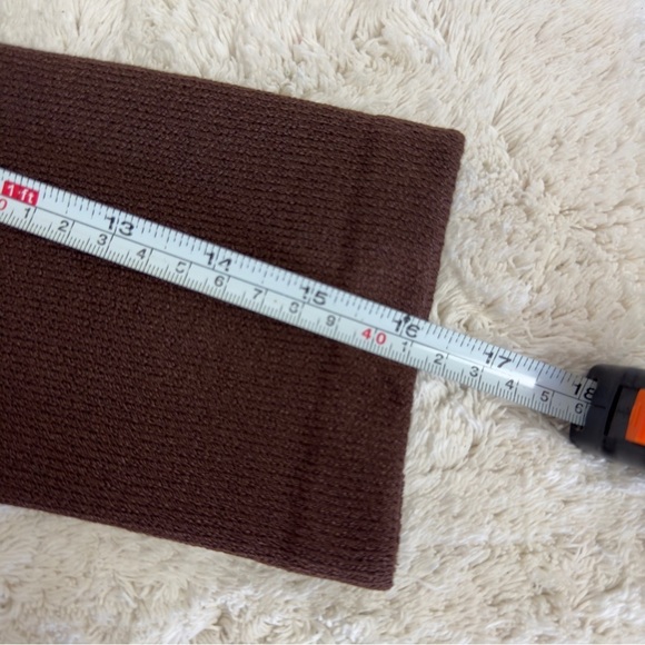 St. John Collection By Marie Gray, Size 4 Vintage Brown Knit Ruffle Top Sweater - Picture 8 of 9